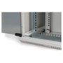 Digitus Armario Rack de Pared 10U, Gabinete de 19 Pulgadas y 10 Pulgadas, Vidrio Templado, 30 kg Capacidad, Bloqueo, Gestión de Cables, IP20, Gris