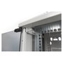 Digitus Armario Rack de Pared 10U, Gabinete de 19 Pulgadas y 10 Pulgadas, Vidrio Templado, 30 kg Capacidad, Bloqueo, Gestión de Cables, IP20, Gris