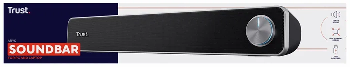 Trust Arys Barra de Sonido 2.0 Canales 6W RMS Negro