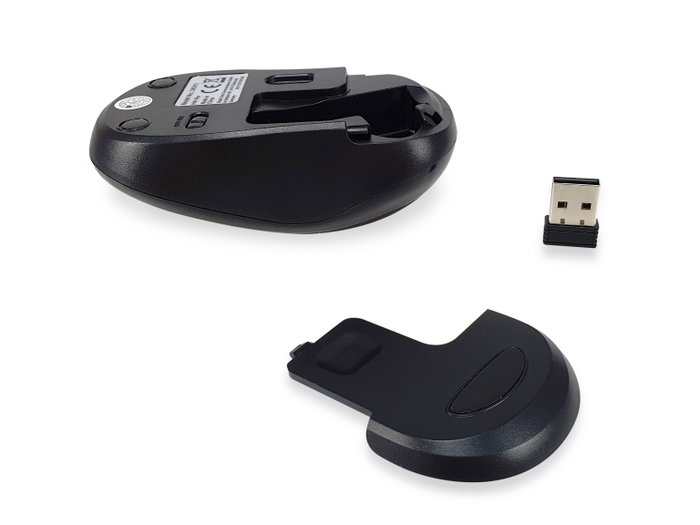 Equip Ratón Wireless 2.4 GHz Mini Negro
