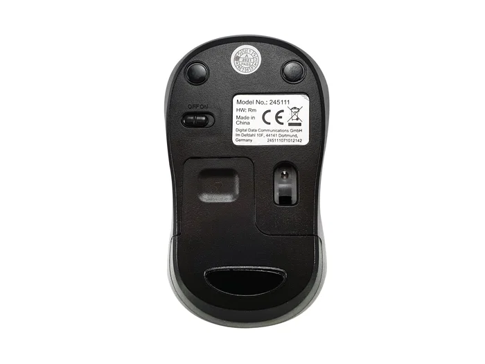 Equip 245113 Ratón Inalámbrico RF 2.4 GHz Óptico para Oficina, Ambidiestro, Mini, Rojo, 2 Botones, Compatible con Windows/Mac/ChromeOS