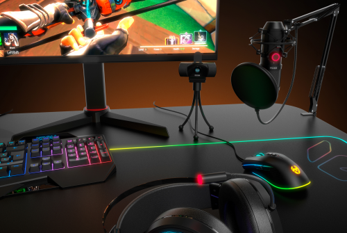 Krom Kam Webcam Gaming Full HD 1080p con Trípode Krom Kam Webcam Gaming Full HD 1080p con Trípode