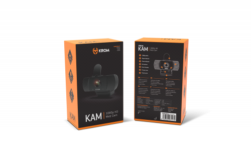 Krom Kam Webcam Gaming Full HD 1080p con Trípode Krom Kam Webcam Gaming Full HD 1080p con Trípode