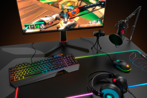 Krom Kam Webcam Gaming Full HD 1080p con Trípode Krom Kam Webcam Gaming Full HD 1080p con Trípode