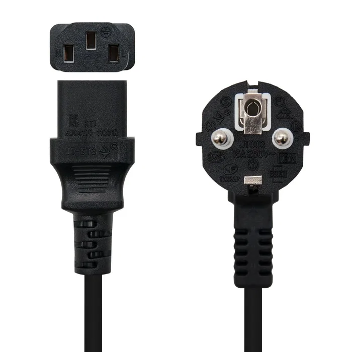 Nanocable Cable de Alimentación CPU CEE7/7 a C13, 1,5 m, Negro Nanocable Cable de Alimentación CPU CEE7/7 a C13, 1,5 m, Negro