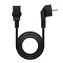Nanocable Cable de Alimentación CPU IEC C14/C13 1.5m Negro - Shucko CEE7 Macho a C13 Hembra