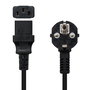 Nanocable Cable de Alimentación CPU IEC C14/C13 1.5m Negro - Shucko CEE7 Macho a C13 Hembra