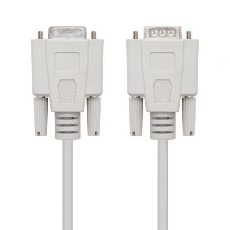Nanocable Cable serie RS232 DB9 Macho a DB9 Hembra 1.80m - Color Beige Nanocable Cable serie RS232 DB9 Macho a DB9 Hembra 1.80m - Color Beige