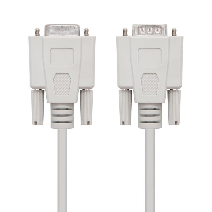 Nanocable Cable Serie RS232 DB9 Macho a DB9 Hembra 1,8 m