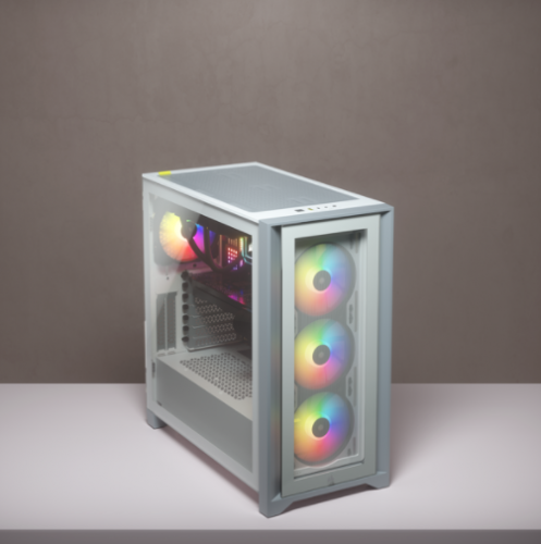 Corsair Caja PC iCUE 4000X RGB Vidrio Templado Blanca CC-9011205-WW Midi Tower ATX Gaming Corsair Caja PC iCUE 4000X RGB Vidrio Templado Blanca CC-9011205-WW Midi Tower ATX Gaming