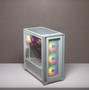 Corsair Caja PC iCUE 4000X RGB Vidrio Templado Blanca CC-9011205-WW Midi Tower ATX Gaming