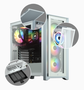 Corsair Caja PC iCUE 4000X RGB Vidrio Templado Blanca CC-9011205-WW Midi Tower ATX Gaming
