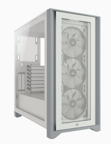 Corsair Caja PC iCUE 4000X RGB Vidrio Templado Blanca CC-9011205-WW Midi Tower ATX Gaming Corsair Caja PC iCUE 4000X RGB Vidrio Templado Blanca CC-9011205-WW Midi Tower ATX Gaming