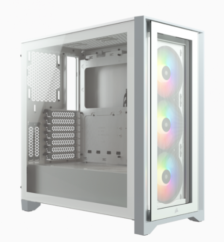 Corsair Caja PC iCUE 4000X RGB Vidrio Templado Blanca CC-9011205-WW Midi Tower ATX Gaming Corsair Caja PC iCUE 4000X RGB Vidrio Templado Blanca CC-9011205-WW Midi Tower ATX Gaming