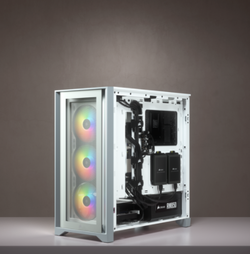 Corsair Caja PC iCUE 4000X RGB Vidrio Templado Blanca CC-9011205-WW Midi Tower ATX Gaming Corsair Caja PC iCUE 4000X RGB Vidrio Templado Blanca CC-9011205-WW Midi Tower ATX Gaming