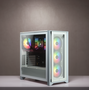 Corsair Caja PC iCUE 4000X RGB Vidrio Templado Blanca CC-9011205-WW Midi Tower ATX Gaming