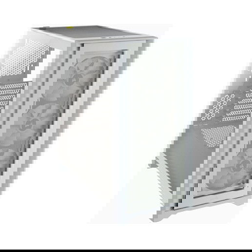 Corsair iCue 4000X RGB Caja ATX Midi Tower Gaming blanca con ventana lateral de cristal templado