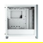Corsair iCue 4000X RGB Caja ATX Midi Tower Gaming blanca con ventana lateral de cristal templado