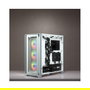 Corsair iCue 4000X RGB Caja ATX Midi Tower Gaming blanca con ventana lateral de cristal templado