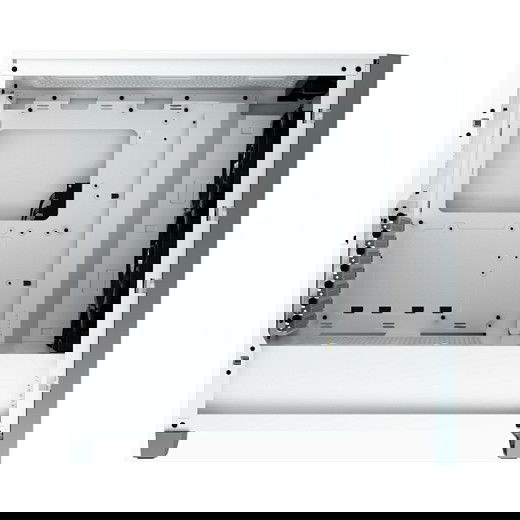 Corsair iCue 4000X RGB Caja ATX Midi Tower Gaming blanca con ventana lateral de cristal templado