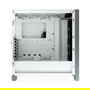 Corsair iCue 4000X RGB Caja ATX Midi Tower Gaming blanca con ventana lateral de cristal templado