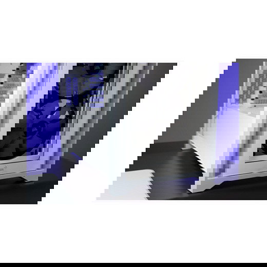 Corsair iCue 4000X RGB Caja ATX Midi Tower Gaming blanca con ventana lateral de cristal templado