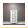 Corsair iCue 4000X RGB Caja ATX Midi Tower Gaming blanca con ventana lateral de cristal templado
