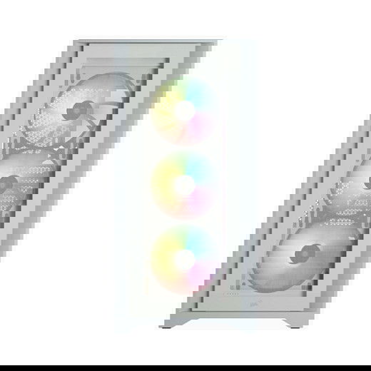 Corsair iCue 4000X RGB Caja ATX Midi Tower Gaming blanca con ventana lateral de cristal templado