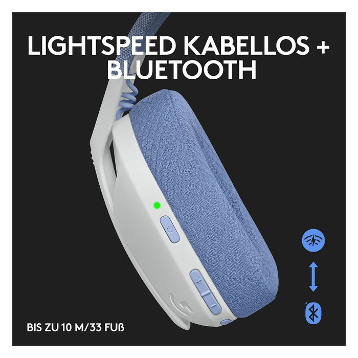 Logitech G435 Lightspeed Auriculares Gaming Inalámbricos Blanco 981-001074