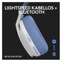 Logitech G435 Lightspeed Auriculares Gaming Inalámbricos Blanco 981-001074