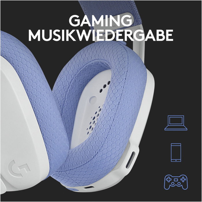Logitech G435 Lightspeed Blanco/Lila Logitech G435 Lightspeed Blanco/Lila