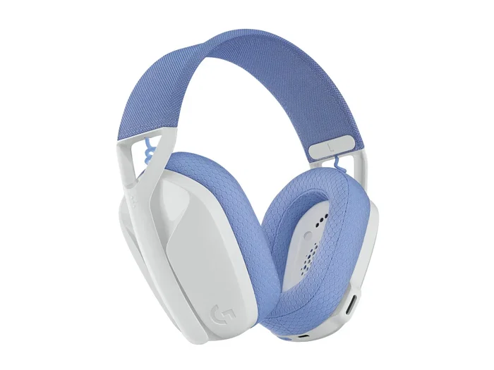 Logitech G435 Lightspeed Auriculares Gaming Inalámbricos Bluetooth Blanco y Lila 981-001074 para PC, PlayStation y móviles con Dolby Atmos
