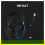 Logitech G435 Lightspeed Auriculares Gaming Inalámbricos Bluetooth Diadema PC PS5 Negro Amarillo 981-001050
