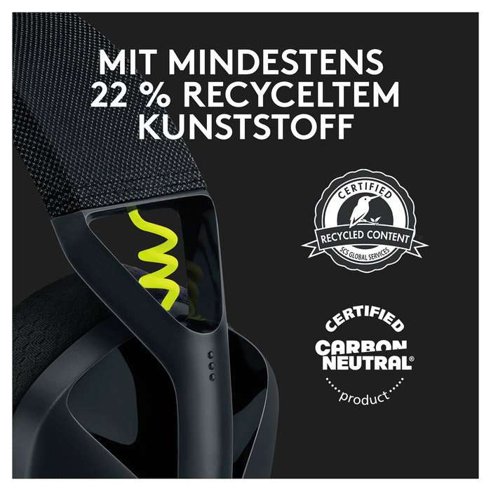 Logitech G435 Lightspeed Auriculares Gaming Inalámbricos Bluetooth Diadema PC PS5 Negro Amarillo 981-001050