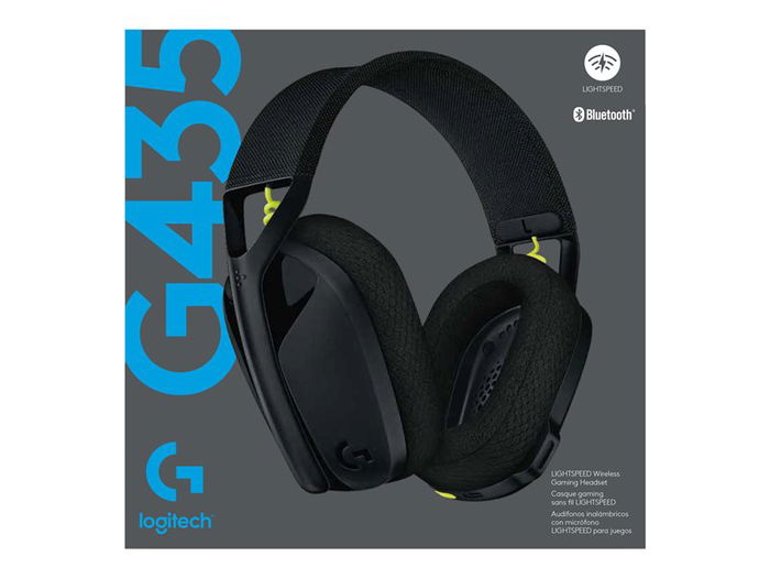 Logitech G435 Auriculares Gaming Inalámbricos Bluetooth Diadema Binaural Negro Amarillo