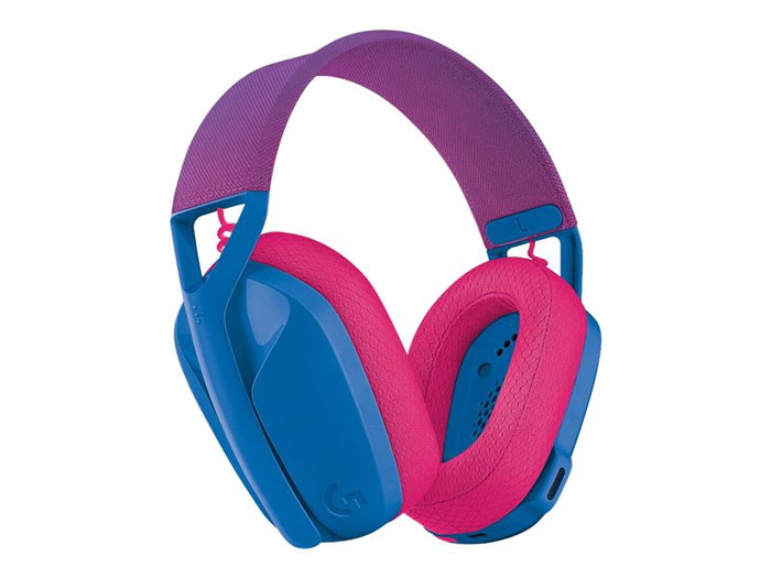 Logitech G435 Auriculares Gaming Inalámbricos LIGHTSPEED y Bluetooth con Micrófono, Sonido Envolvente, Hasta 18h Batería, Ligero (165g), PC, PS, Móvil, Color Azul