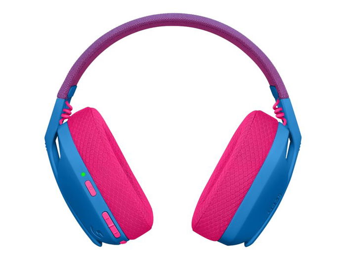 Logitech G435 Auriculares Gaming Inalámbricos LIGHTSPEED y Bluetooth con Micrófono, Sonido Envolvente, Hasta 18h Batería, Ligero (165g), PC, PS, Móvil, Color Azul