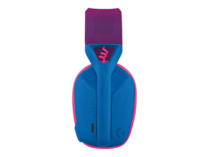 Logitech G435 Auriculares Gaming Inalámbricos LIGHTSPEED y Bluetooth con Micrófono, Sonido Envolvente, Hasta 18h Batería, Ligero (165g), PC, PS, Móvil, Color Azul