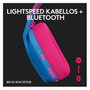 Logitech G435 Lightspeed Auriculares Inalámbricos Azul y Frambuesa