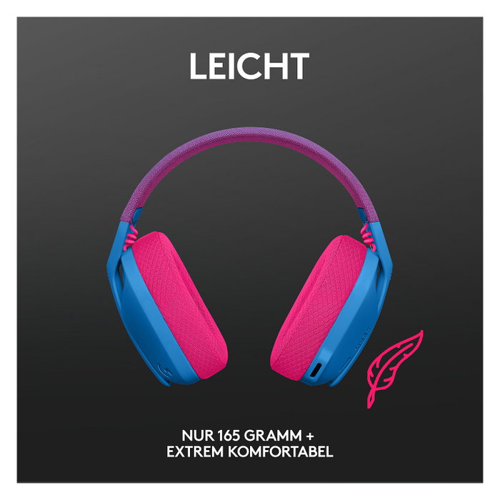 Logitech G435 Lightspeed Auriculares Inalámbricos Azul y Frambuesa