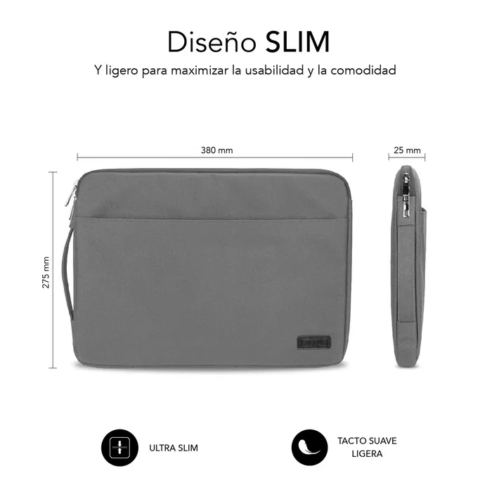 Subblim Urban Laptop Sleeve Funda para Portátil hasta 14, Gris Subblim Urban Laptop Sleeve Funda para Portátil hasta 14, Gris