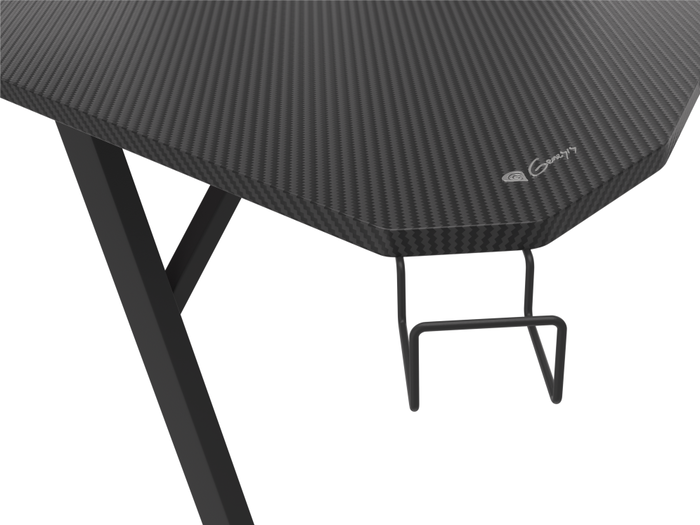 GENESIS Escritorio Gaming Holm 510 RGB Negro 160x75cm con Iluminación LED y Cargador Inalámbrico para Jugadores Profesionales