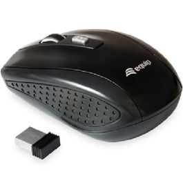 Equip Ratón Óptico Wireless 2.4 Ghz, 4 Botones, DPI Ajustable (800/1200/1600), Nanorreceptor USB
