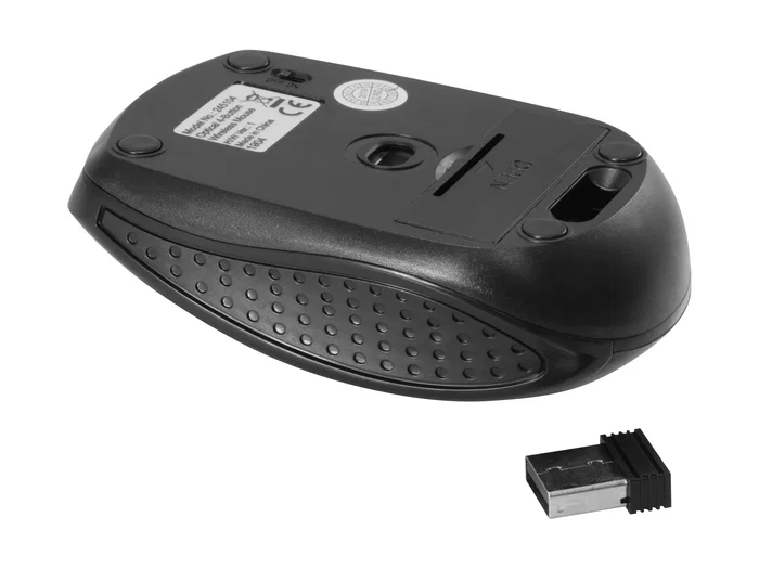 Equip 245104 - Ratón de Viajes Óptico e Inalámbrico RF, Ambidextro, 1600 DPI, Negro