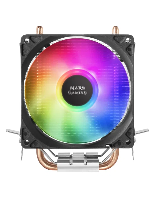 Mars Gaming MCPUARGB Ventilador CPU RGB Disipador Aire 9cm Negro, 130W TDP, Compatible Intel LGA y AMD AM5/AM4