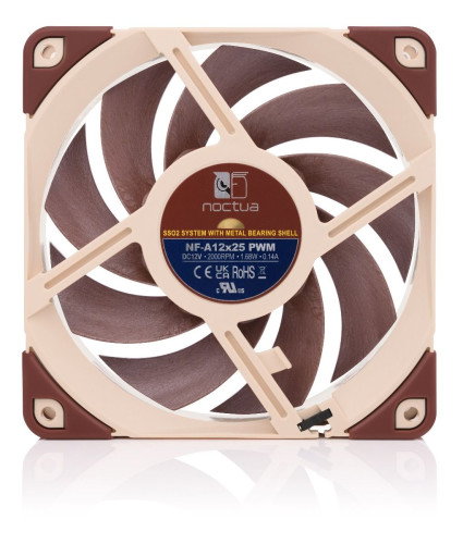 NOCTUA NF-A12X25 PWM Ventilador 120mm Marrón