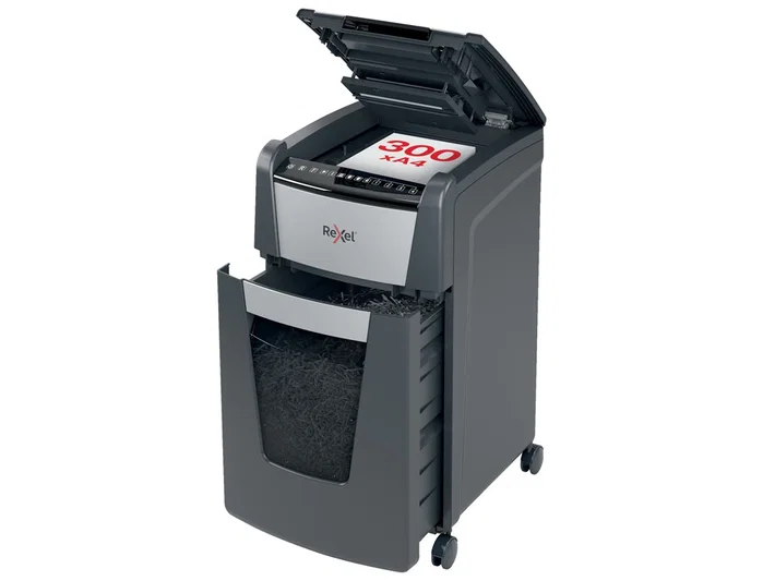 Trituradora de Papel Micro Corte Rexel Optimum Auto+ 300M 60 L