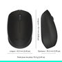 Logitech M171 Ratón Inalámbrico, RF Wireless, Pilas Alcalinas, Negro