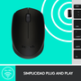 Logitech M171 Ratón Inalámbrico Negro