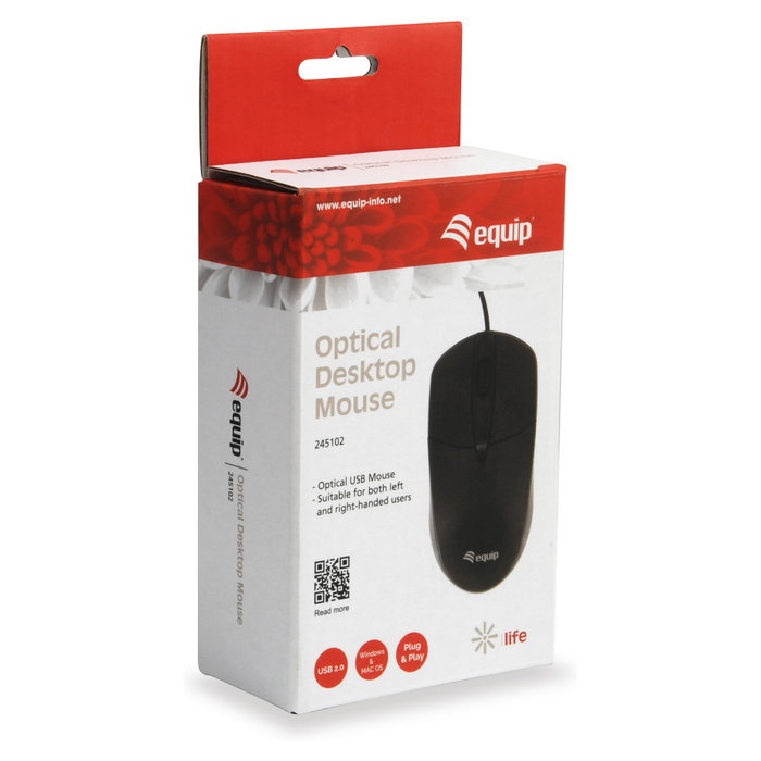 Equip Ratón Óptico Life Negro